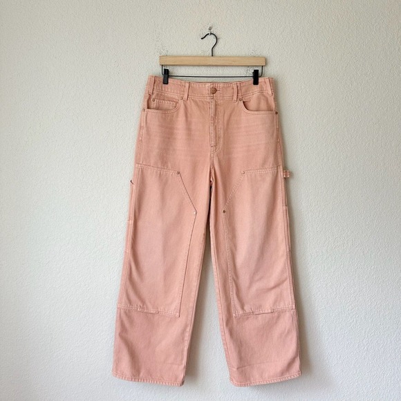 ULLA JOHNSON The Olympia Wide-Leg Carpenter Denim Jean in...